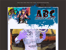 Tablet Screenshot of abcbodyart.com